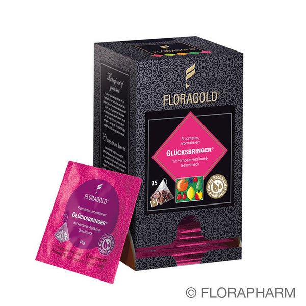 Floragold® Früchtetee Glücksbringer® 15 Pyramidenbeutel