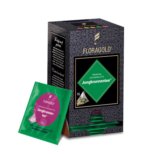Floragold® Kräutertee Jungbrunnentee® 15 Pyramidenbeutel